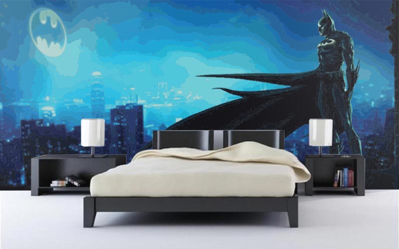 Batman-Vector-Bedroom | Feature Wall Prints